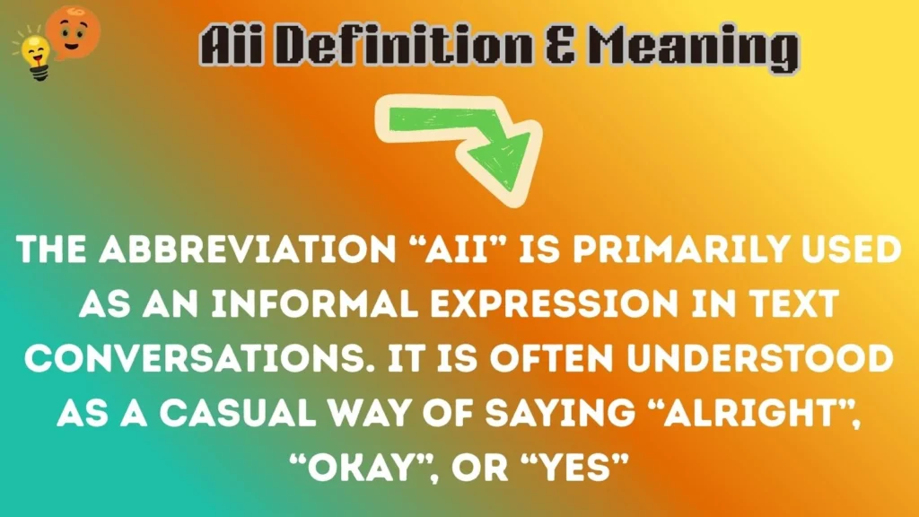 aii Definition & Meaning