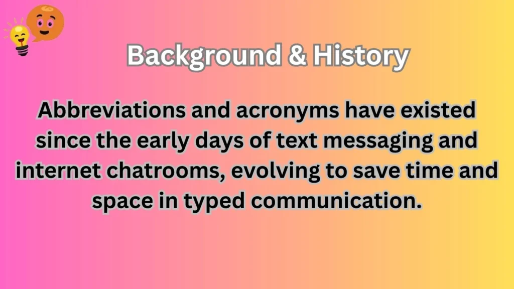 Background & History