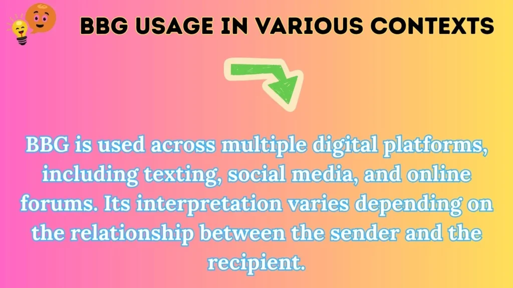bbg Usage in Various Contexts
