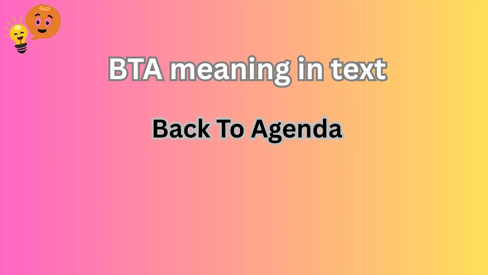 bta meaning in text
