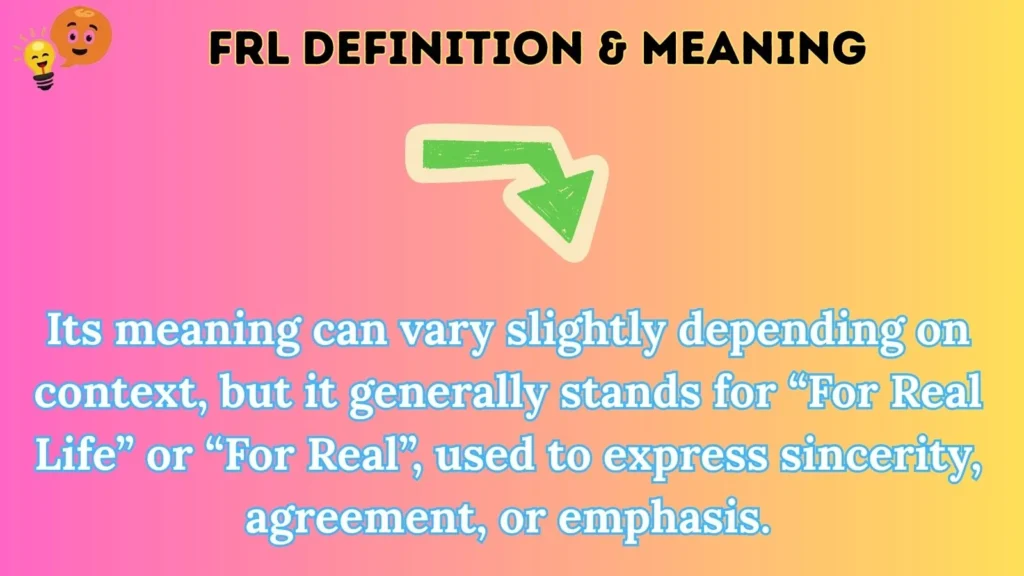 frl Definition & Meaning