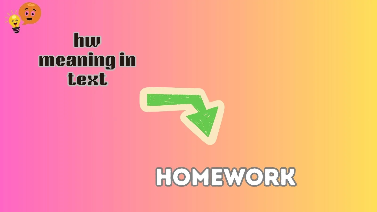 hw meaning in text