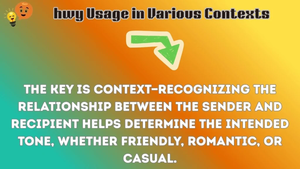 hwy Usage in Various Contexts