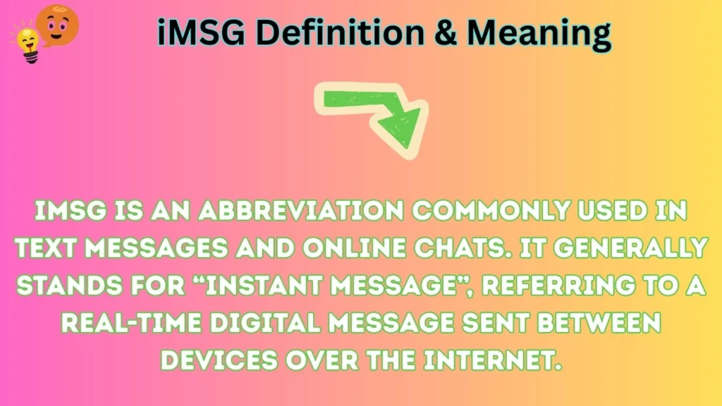 imsg Definition & Meaning