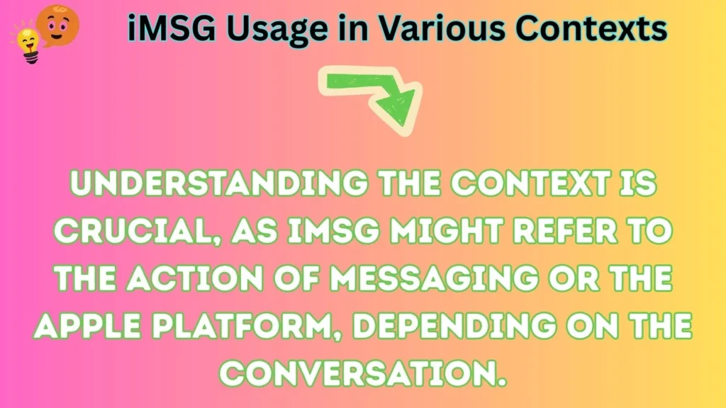 imsg Usage in Various Contexts