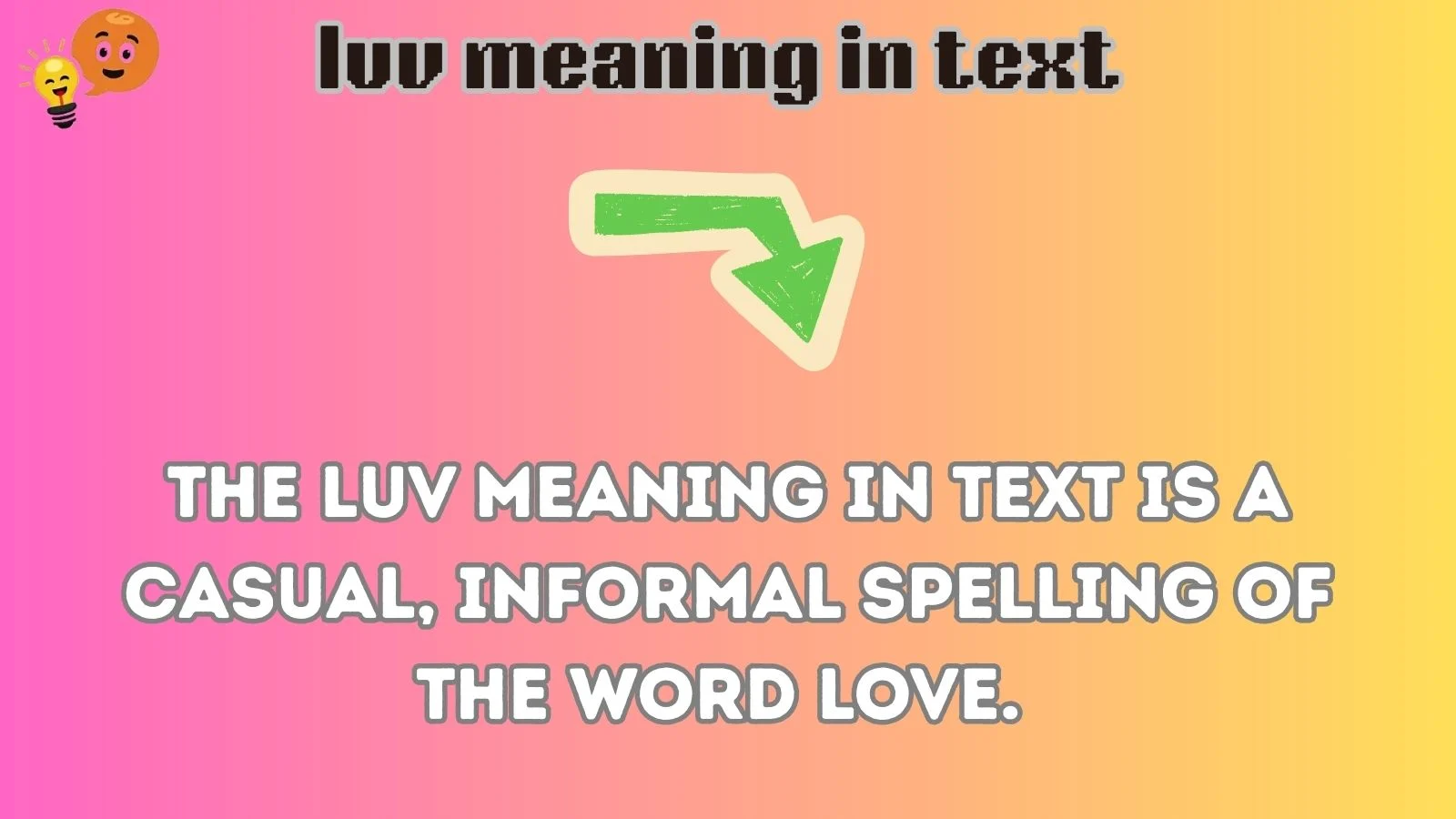 luv meaning in text