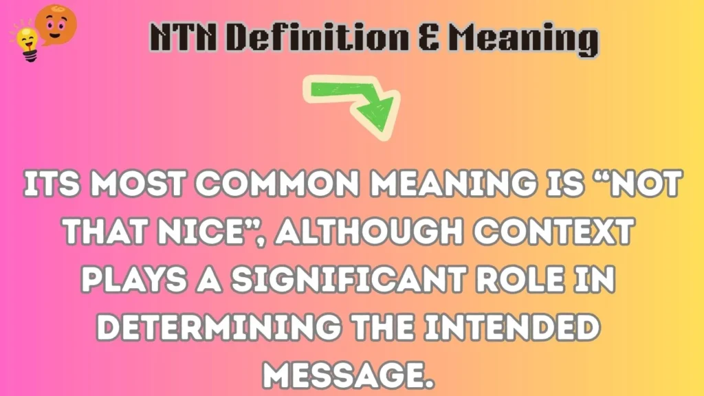 ntn Definition & Meaning