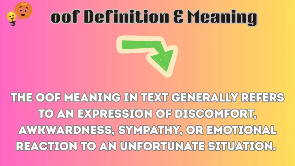 oof definition meaning