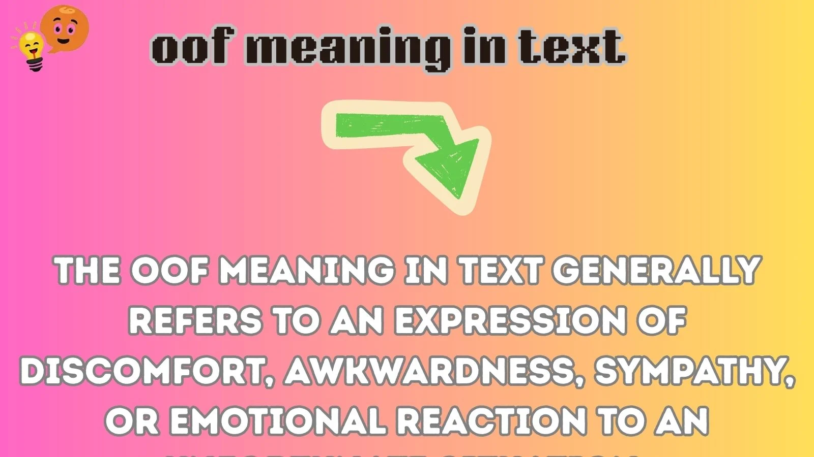 oof meaning in text