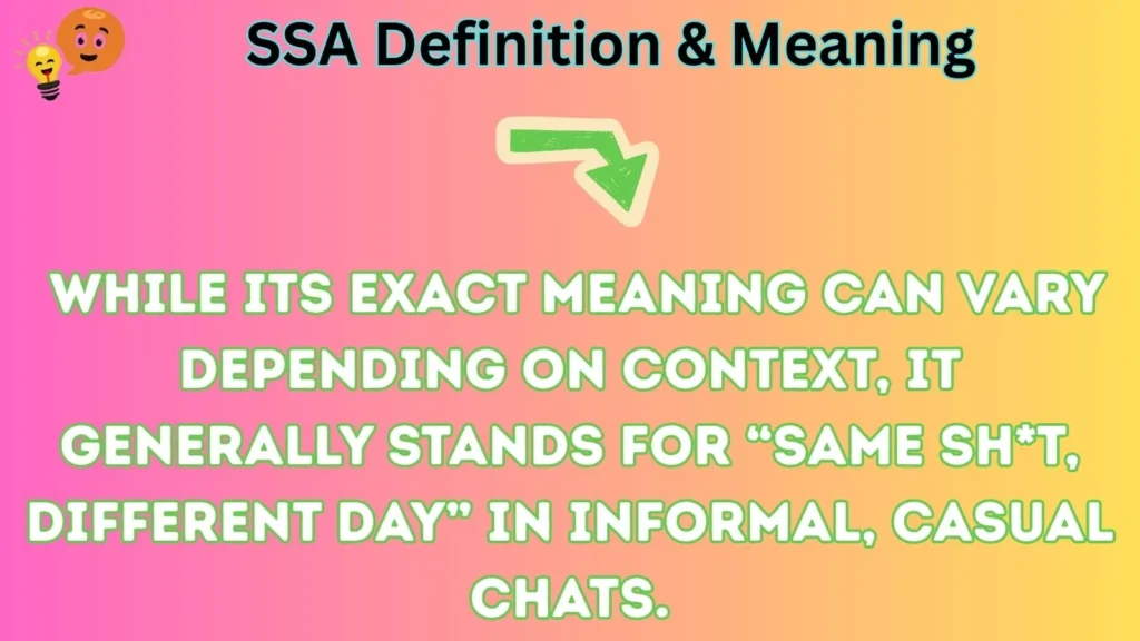 ssa Definition & Meaning