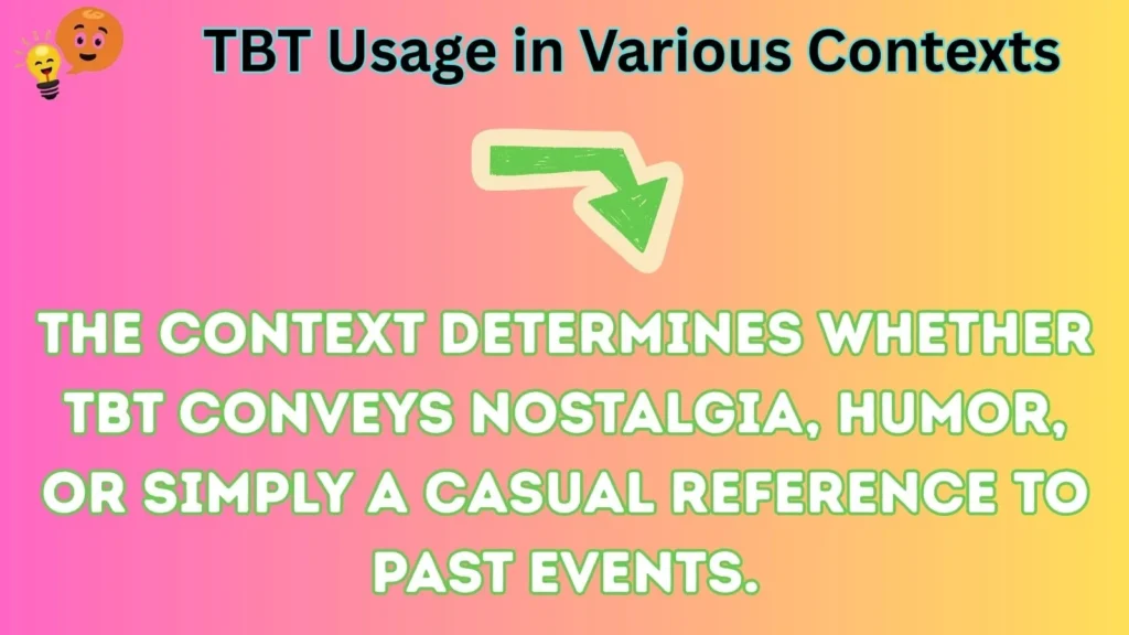 tbt Usage in Various Contexts