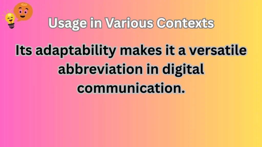 Usage in Various Contexts