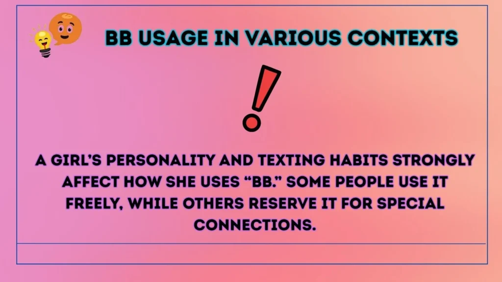 bb Usage in Various Contexts