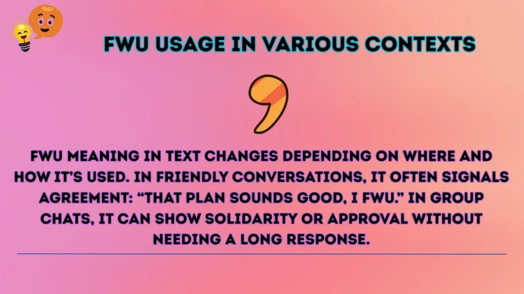 Ufwu sage in Various Contexts