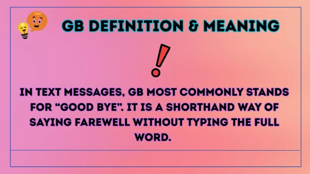 gb Definition & Meaning