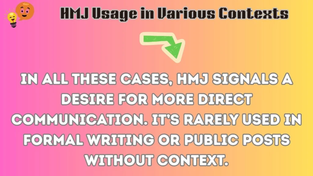 hmj Usage in Various Contexts