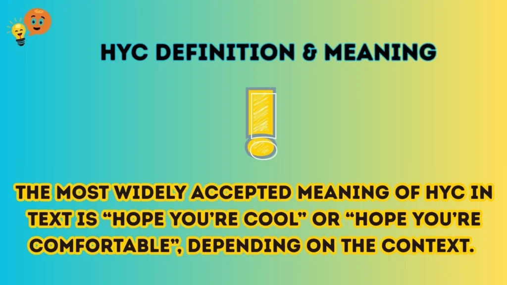 hyc Definition & Meaning