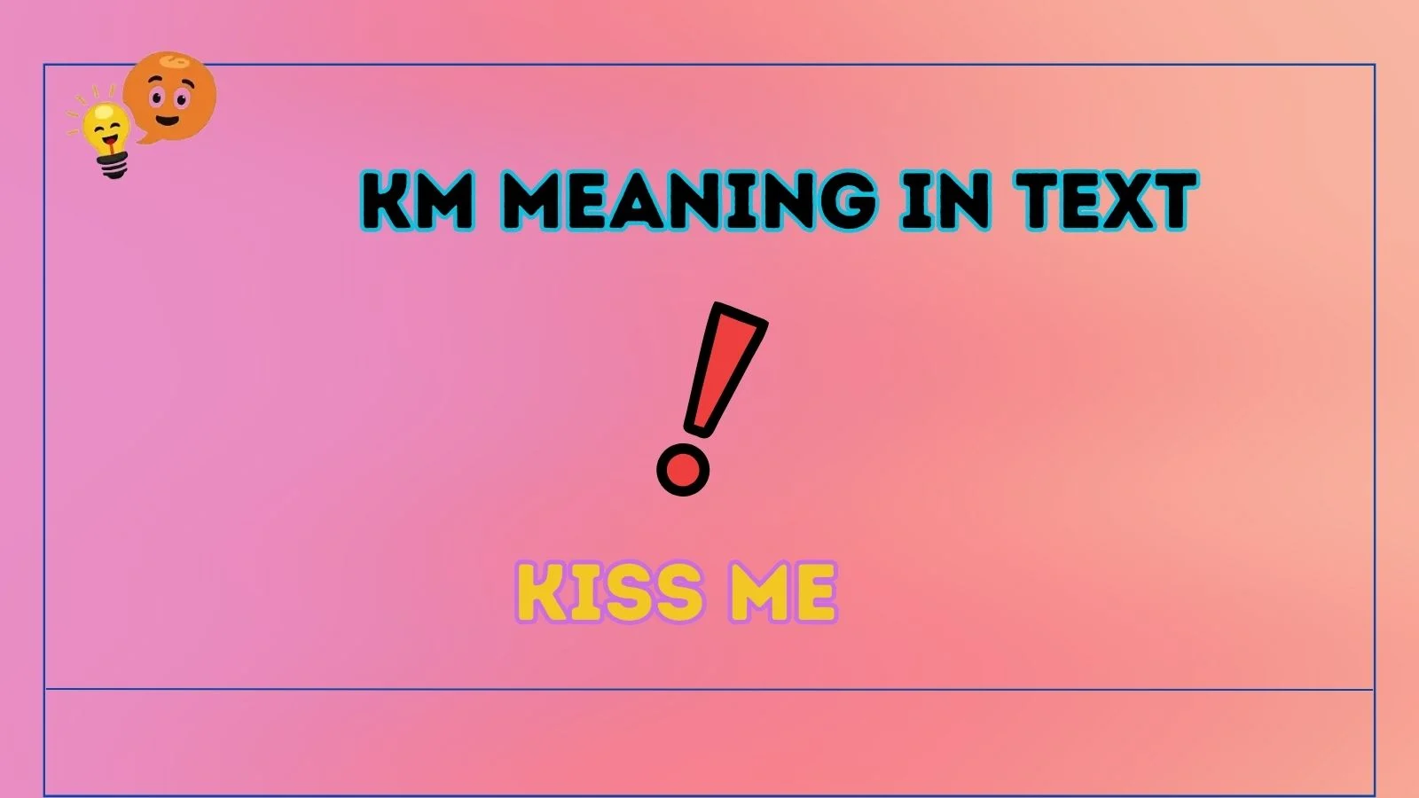 KM meaning in text