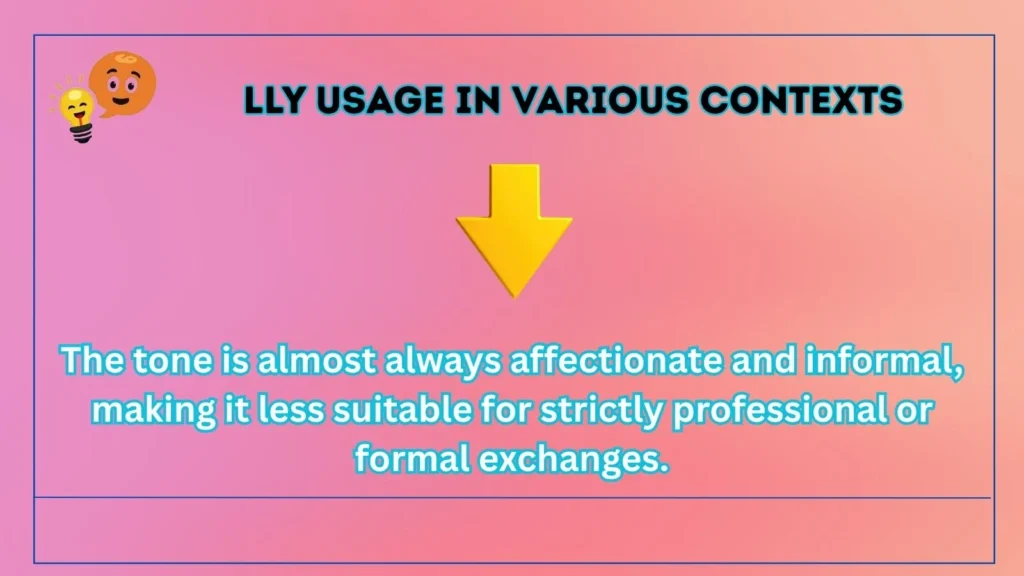 lly Usage in Various Contexts