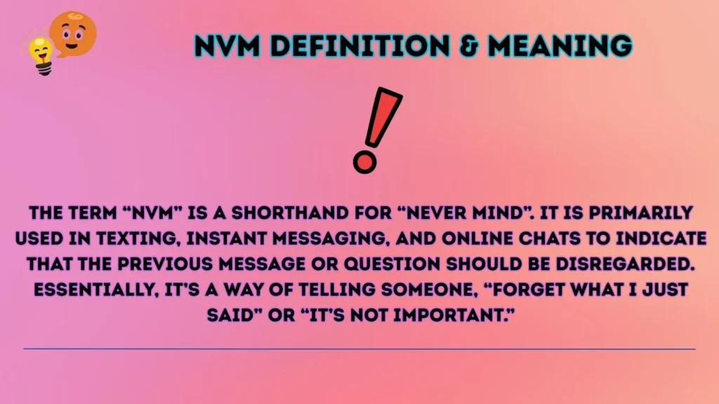 nvm Definition & Meaning