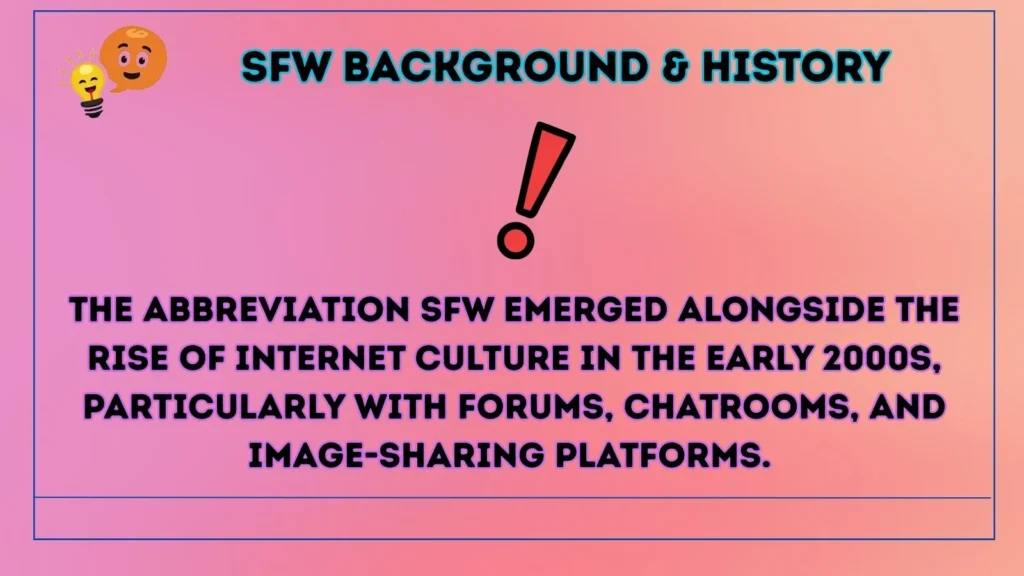 sfw Background & History
