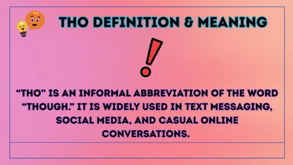 tho Definition & Meaning