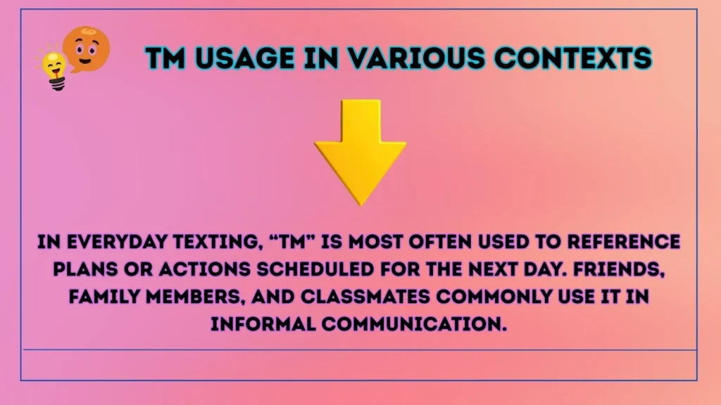 tm Usage in Various Contexts