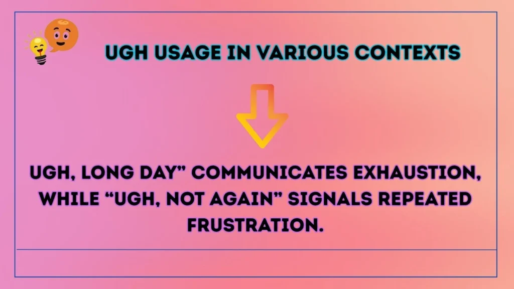 ugh Usage in Various Contexts