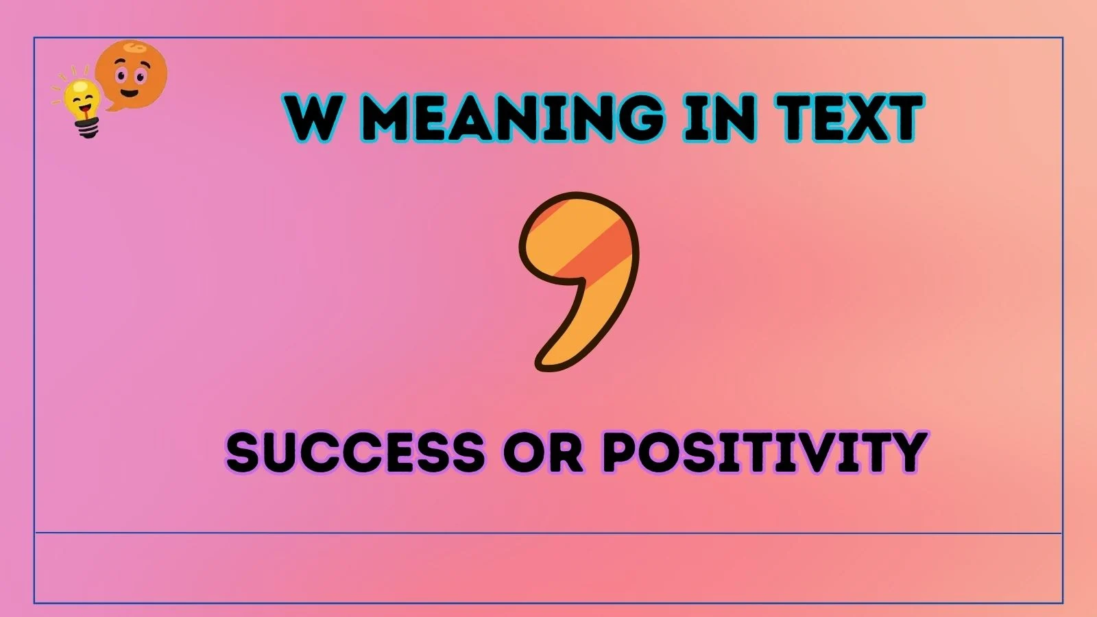 w meaning in text
