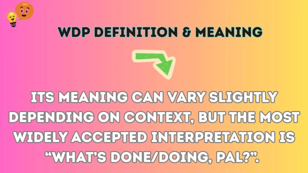 wdp Definition & Meaning