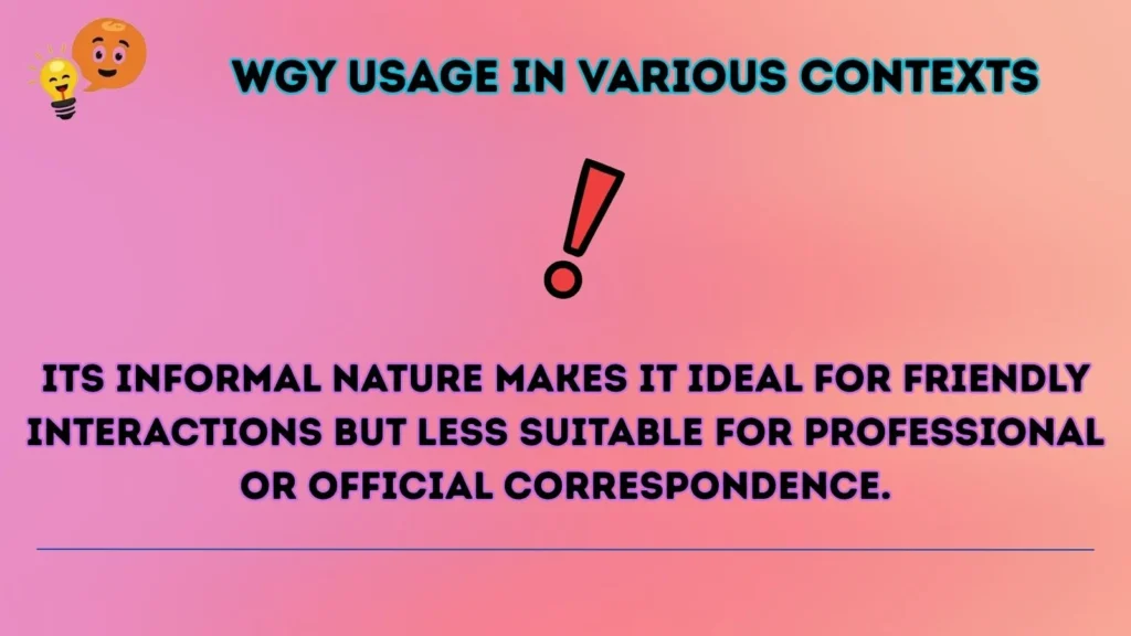wgy Usage in Various Contexts