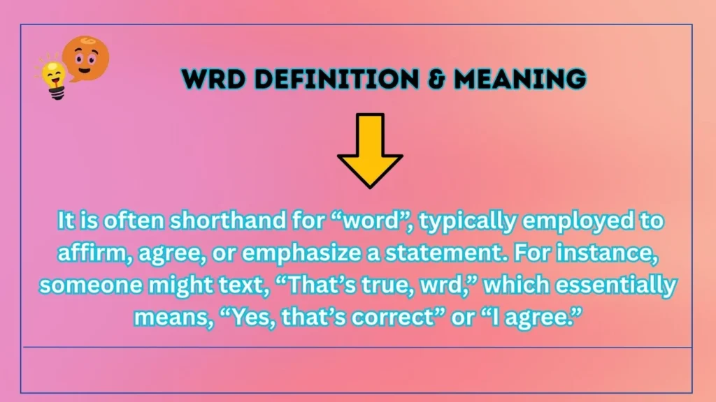 wrd Definition & Meaning