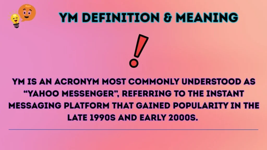 ym Definition & Meaning