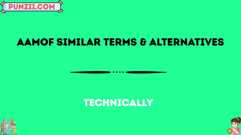 aamof Similar Terms & Alternatives