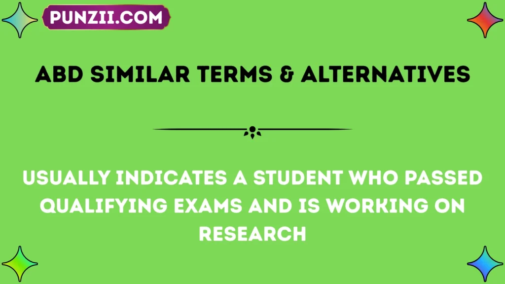abd Similar Terms & Alternatives