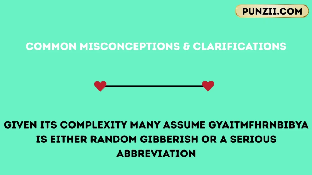 Common Misconceptions & Clarifications