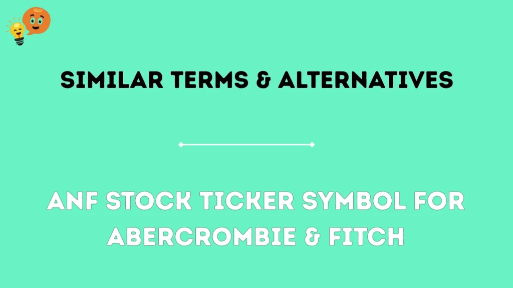 Similar Terms & Alternatives