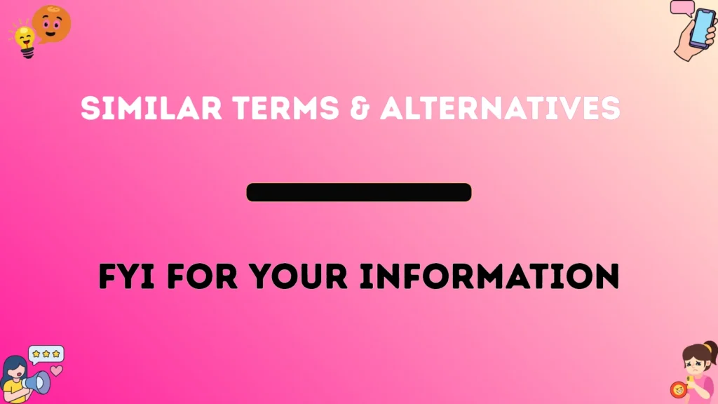 Similar Terms & Alternatives