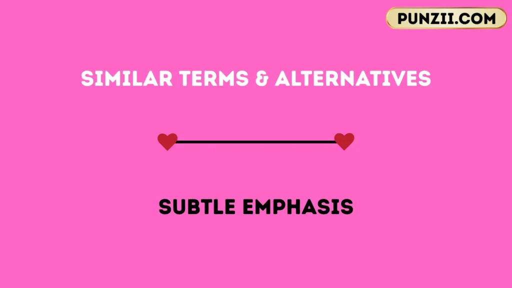 Similar Terms & Alternatives