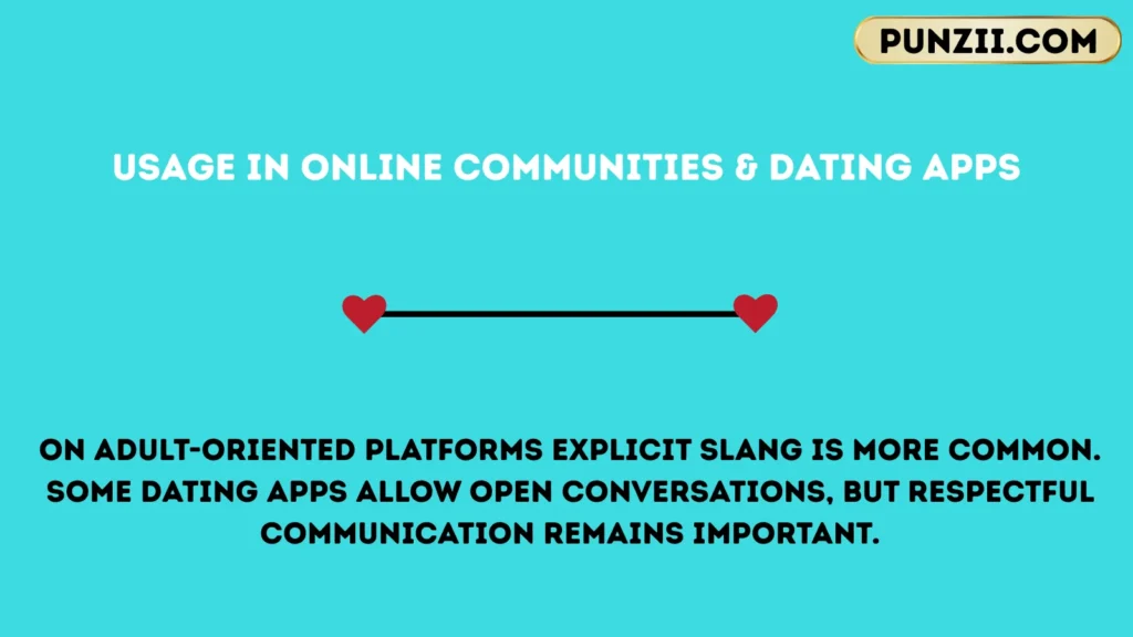 Usage in Online Communities & Dating Apps