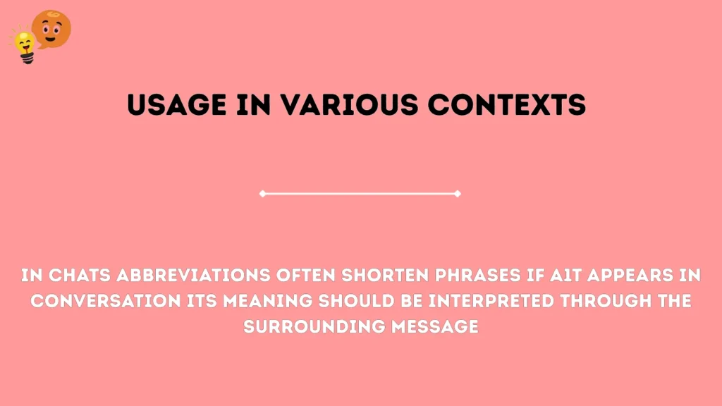 Usage in Various Contexts